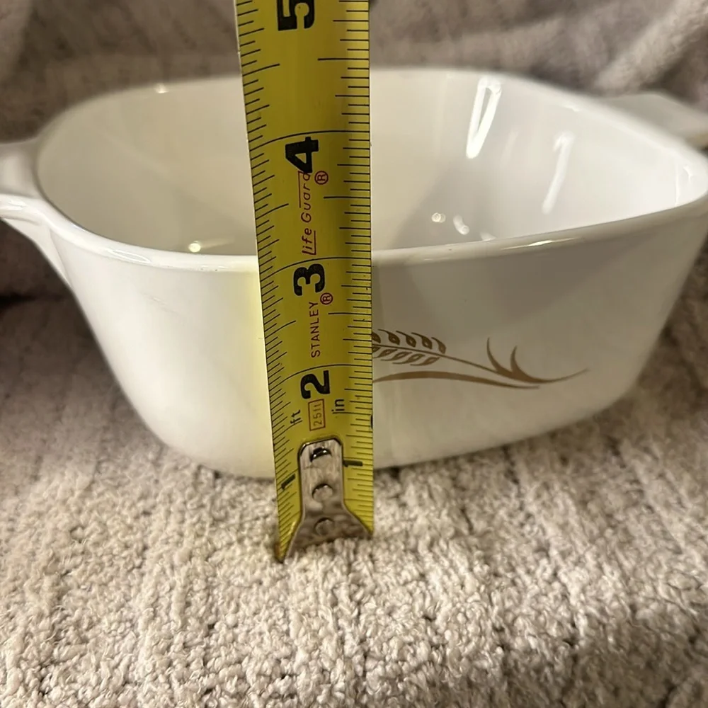 Vintage Corning Ware Wheat Stalk Design Bakeware Dish - Picture 3 of 4